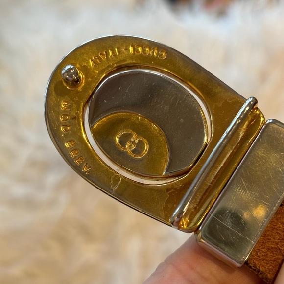 Vintage 90s Gucci Reversible Double-G Logo Belt - Refurbished Leather - Picture 4 of 7